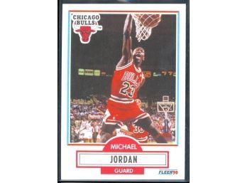 1990 Fleer Basketball Michael Jordan #26 Chicago Bulls HOF
