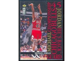 1995 Upper Deck Collectors Choice Basketball Michael Jordan He's Back #M2 Chicago Bulls HOF