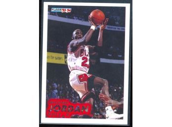 1993 Fleer Basketball Michael Jordan #28 Chicago Bulls HOF