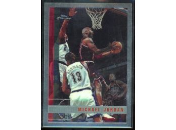 1997 Topps Chrome Basketball Michael Jordan #123 Chicago Bulls HOF