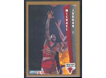 1992 Fleer Basketball Michael Jordan #32 Chicago Bulls HOF