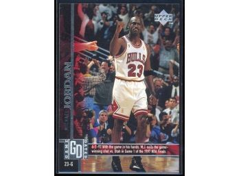 1997 Upper Deck Basketball Michael Jordan 'game Dated' #18 Chicago Bulls HOF