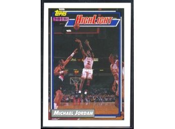 1992 Topps Basketball Michael Jordan Highlight #3 Chicago Bulls HOF