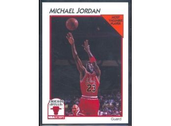 1991 NBA Hoops Michael Jordan Most Valuable Player #5 Chicago Bulls HOF