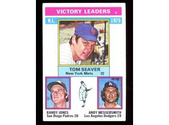 1976 Topps NL Victory Leaders Tom Seaver /Randy Jones /Andy Messersmith #199