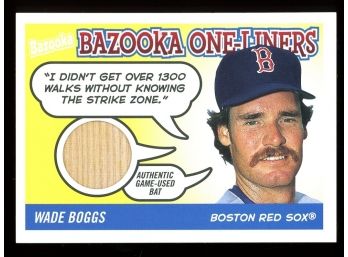 2004 Topps Bazooka Baseball Wade Boggs One Liners #BOL-WB1 Boston Red Sox HOF