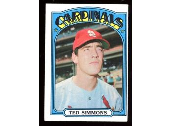 1972 Topps Baseball Ted Simmons #154 St Louis Cardinals Vintage HOF