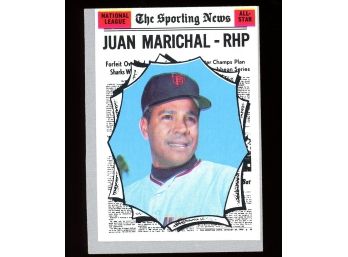 1970 Topps The Sporting News Juan Marichal #466 All Star San Francisco Giants HOF
