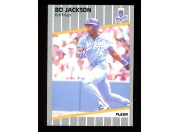 1989 Fleer Bo Jackson Baseball Card #285 Kansas City Royals