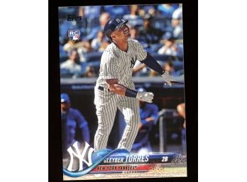 2018 Topps Update Baseball Gleyber Torres Pinstripe Jersey Rookie Card #US200 New York Yankees RC