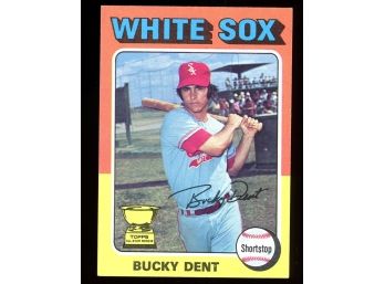 1975 Topps Bucky Dent Chicago White Sox #299 All Stars Rookie