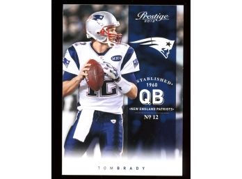 2012 Panini Prestige Tom Brady #107 New England Patriots