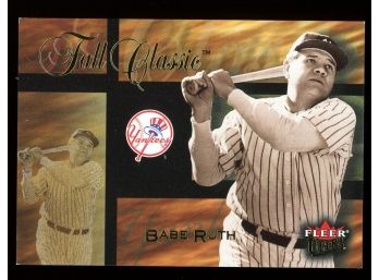 2001 Fleer Fall Classic Babe Ruth 3 Of 39 New York Yankees