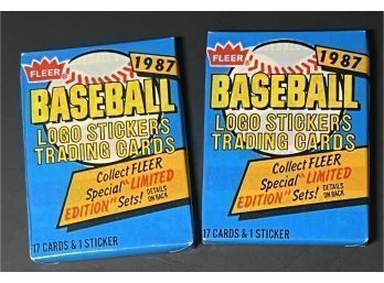 2 Packs ~ 1987 Fleer Baseball Wax