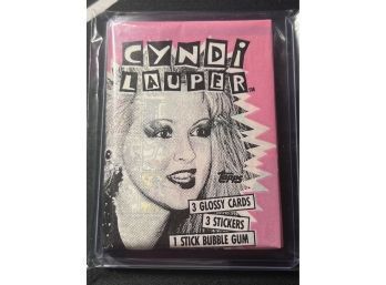 1985 Topps Cyndi Lauper Wax Pack