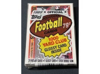 1989 Topps Football Cello Pack Factory Sealed Unopened
