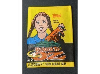1985 Topps Walt Disney The Wizard Of Oz Trading Cards Wax Pack ~ Return To Oz Stickers