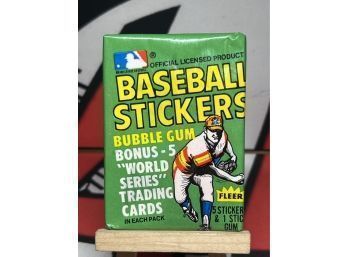 1980 Fleer Baseball Stickers Wax Pack