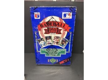 1989 Upper Deck Baseball Low Series Box BBCE CERTIFIED FASC
