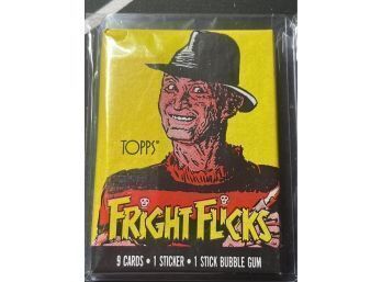 1985 Topps Fright Flicks Wax Pack Freddie Kruger
