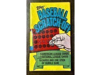 1980 Topps Baseball Scratch Off Wax Pack Factory Sealed