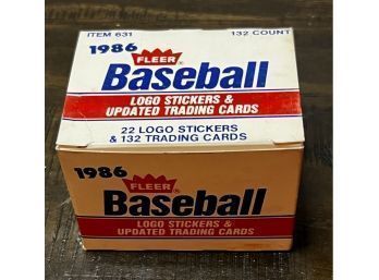 1986 Fleer Baseball Updated Traded Set Unopened (154 Cards)