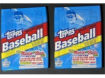 1992 Topps Baseball Packs