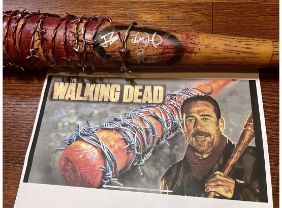 Negans Autograped Bat From The Walking Dead Signed By Actor Jeffrey Dean Morgan