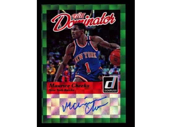 2014-15 Donruss Basketball Maurice Cheeks Elite Dominator Autograph #9 New York Knicks Auto HOF