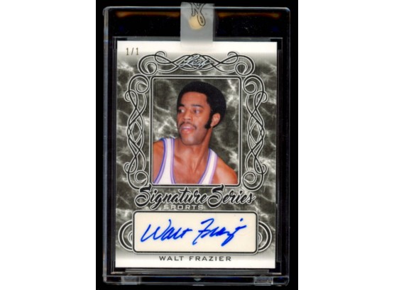 2020 Leaf Signature Series Walt Frazier 1/1 Autograph #SS-WF1 New York Knicks HOF 1/1
