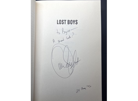 Autographed Signed Copy Lost Boys By Orson Scott Card