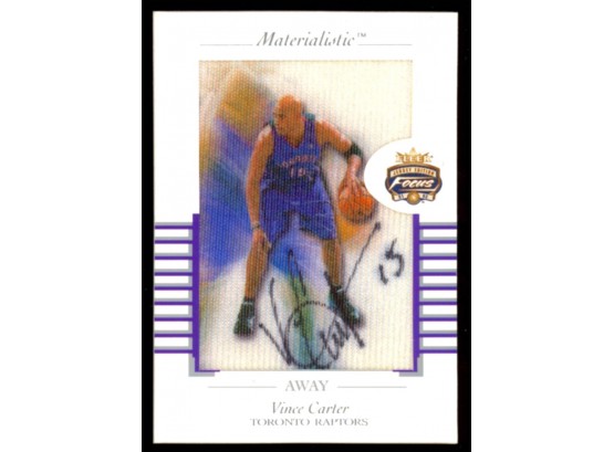 2001-02 Fleer Focus Basketball Vince Carter Autograph #M-VC Toronto Raptors HOF