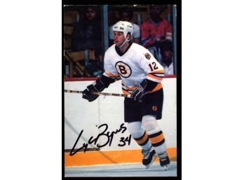Boston Bruins ~ Lyndon Byers Signed 1988 Postcard ~ On Card Auto