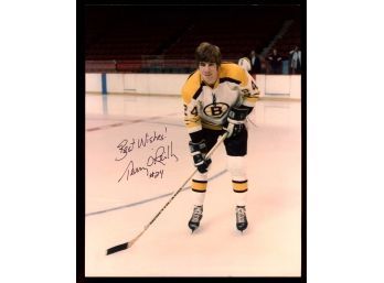 TERRY O'REILLY 8X10 AUTOGRAPHED PHOTO Boston Bruins