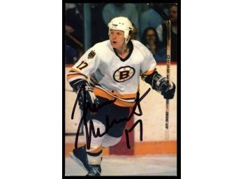 Boston Bruins ~ Nevin Markwart Signed Postcard ~ On Card Auto