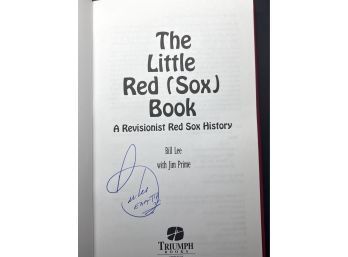Autographed Signed Copy The Little Red Sox Book By Bill 'spaceman' Lee