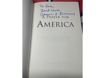 Autographed Copy A Prayer For America Author Dennis Kucinich Signed