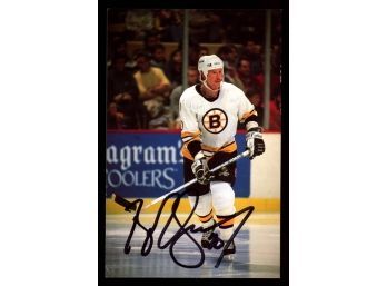 Boston Bruins ~ Bob Sweeney Signed Postcard ~ On Card Auto