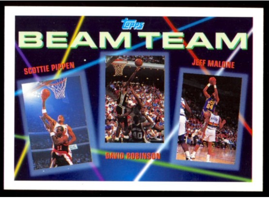 1993 Topps Basketball Scottie Pippen David Robinson Jeff Malone 'beam Team' #6