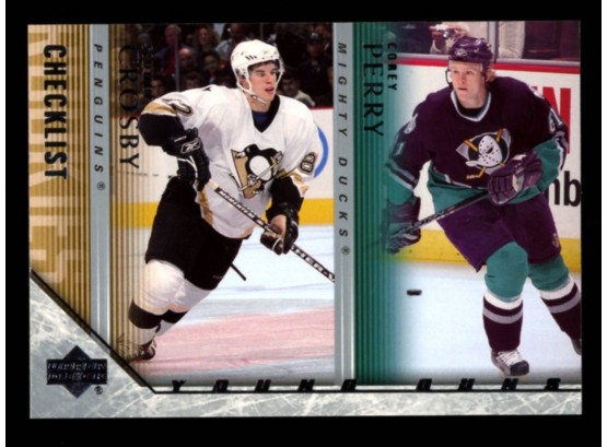 2005-06 Upper Deck Young Guns Rookie Card Checklist Sidney Crosby #242