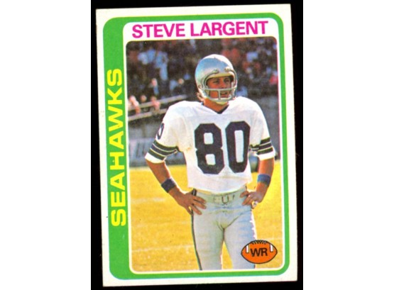 1978 Topps Football Steve Largent #443 Seattle Seahawks HOF