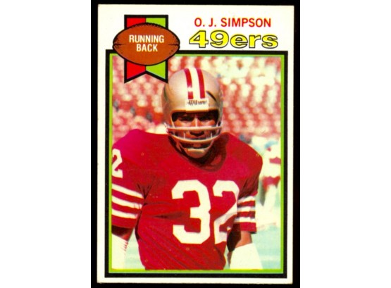 1979 Topps Football OJ Simpson #170 San Francisco 49ers