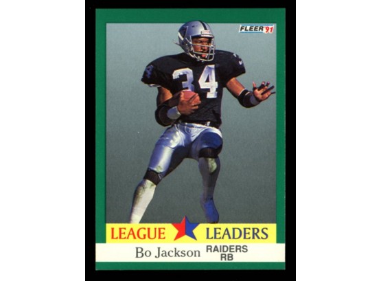 1991 Fleer League Leaders ~ Bo Jackson