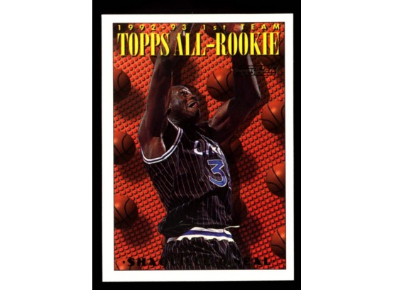 1993 Topps Gold Basketball Shaquille ONeal All-rookie Card