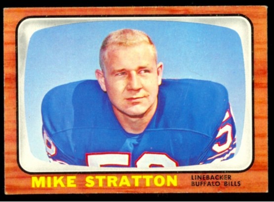 1966 Topps Football Mike Stratton #30 Buffalo Bills