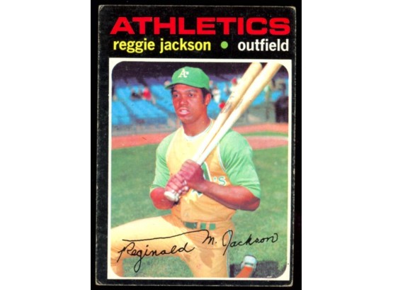 1971 Topps Baseball Reggie Jackson #20 Oakland Athletics HOF