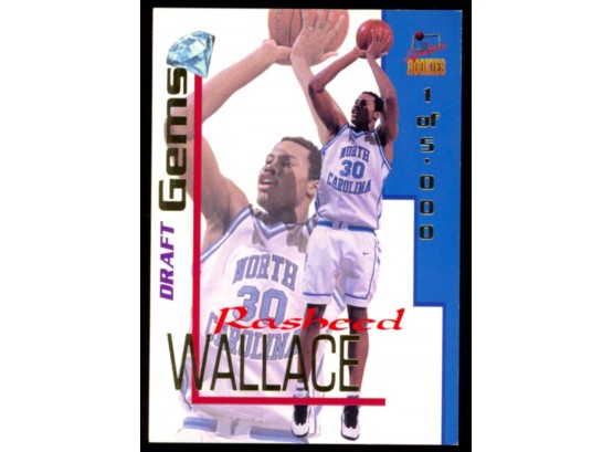 1995 Signature Rookies Basketball Rasheed Wallace Rookie Card /5000