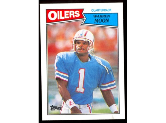 1987 Topps Football Warren Moon #307 Houston Oilers HOF