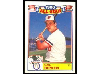 1987 Topps Baseball Cal Ripken Jr All Star Game #16 Baltimore Orioles HOF