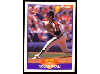 1989 Score Baseball Nolan Ryan #300 Houston Astros HOF